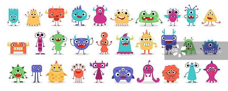 超级怪物图标合集图片素材
