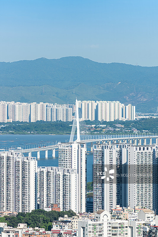 中国香港和深圳的城市高楼图片素材