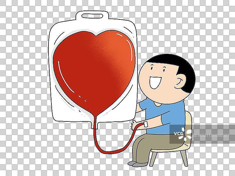 元素：爱心献血图片素材