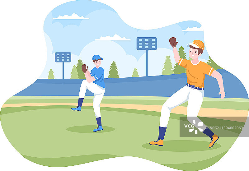 棒球运动员投球图片素材