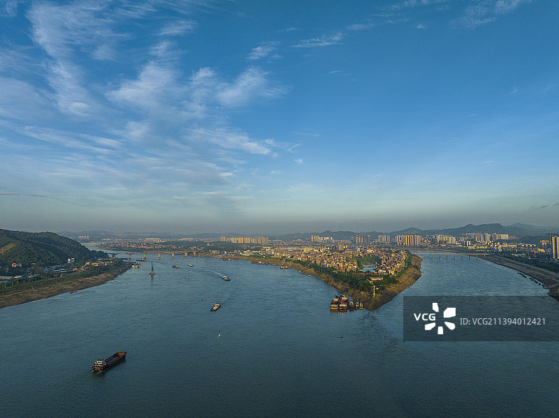 广西梧州市长洲区长洲岛风光图片素材