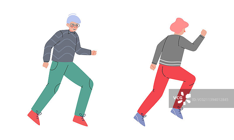 奔跑的男人图片素材