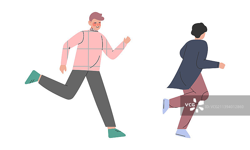 奔跑的男人图片素材