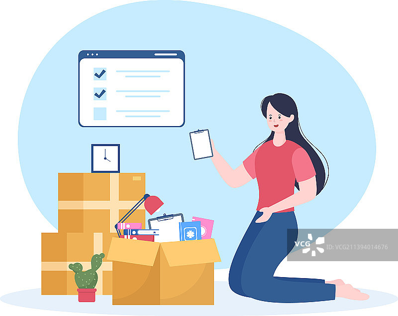 纸箱搬家或人员搬迁图片素材