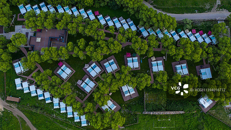 航拍精品民宿图片素材