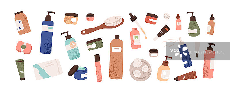 瓶罐装化妆美容产品图片素材