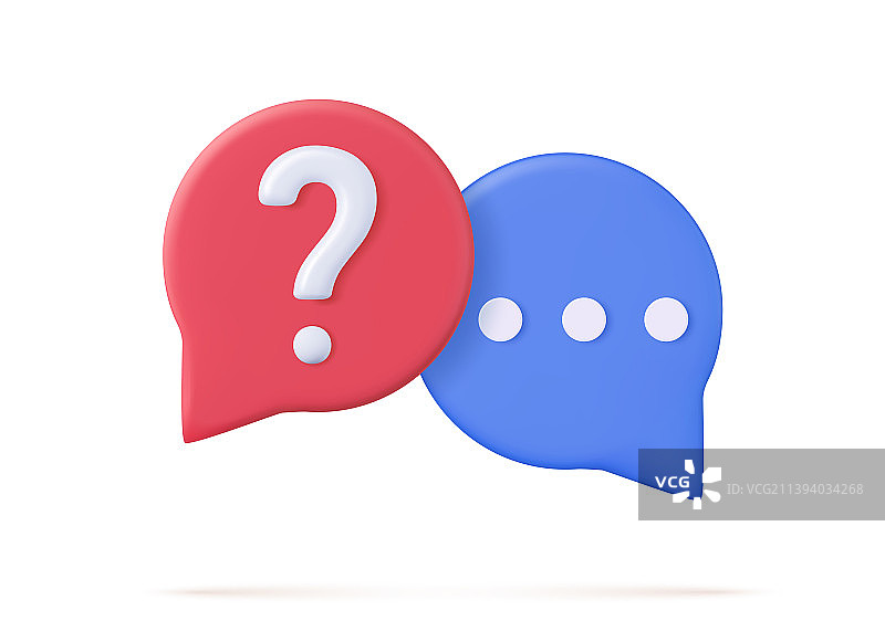 3D渲染的常见问题解答图标图片素材