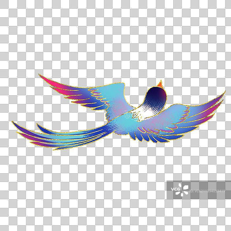 七夕喜鹊元素图片素材