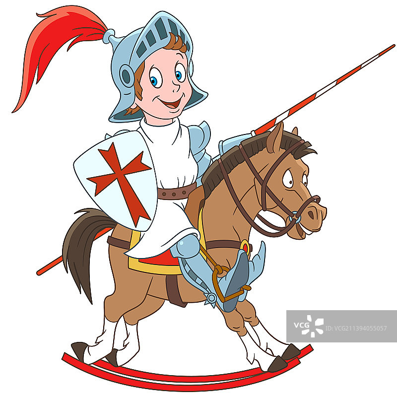 卡通中世纪骑士图片素材
