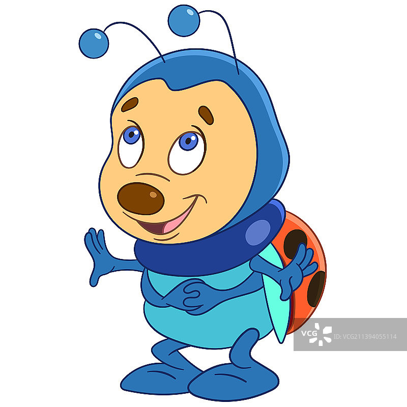 可爱的卡通瓢虫图片素材