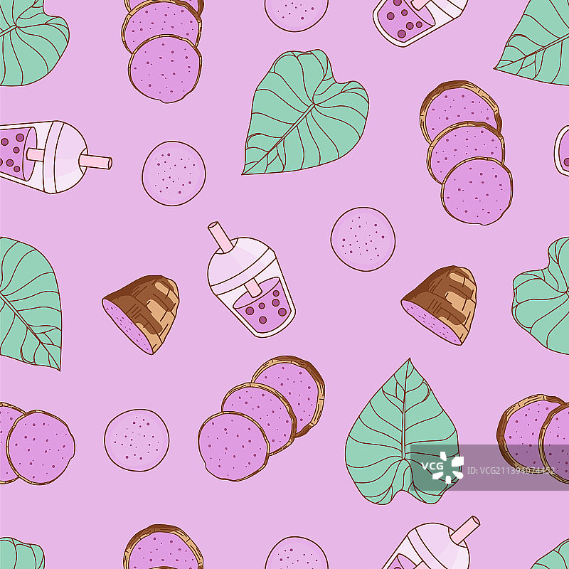 芋头无缝图案图片素材