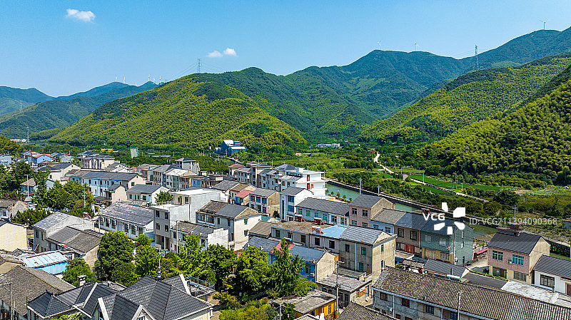 浙江宁波宁海葛家村，因为艺术出圈的乡村转型示范村图片素材