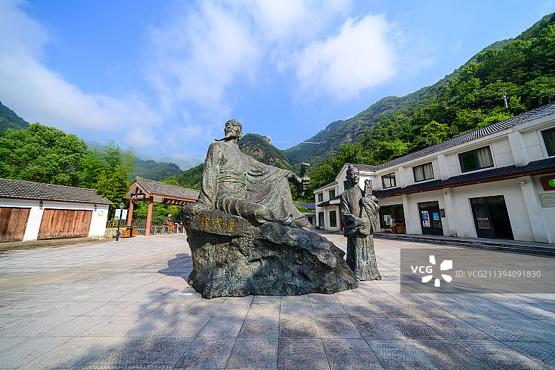 浙江宁波宁海4A级景区梁皇山，徐霞客游记第一站图片素材