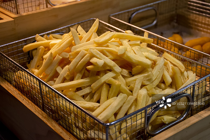 油炸美食素材：炸薯条图片素材