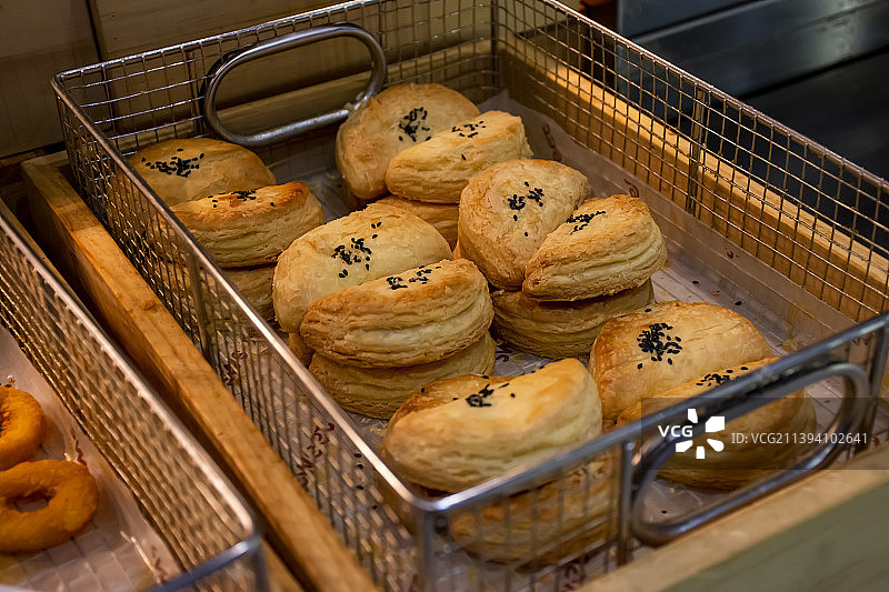 美食素材：芝麻酥饼图片素材