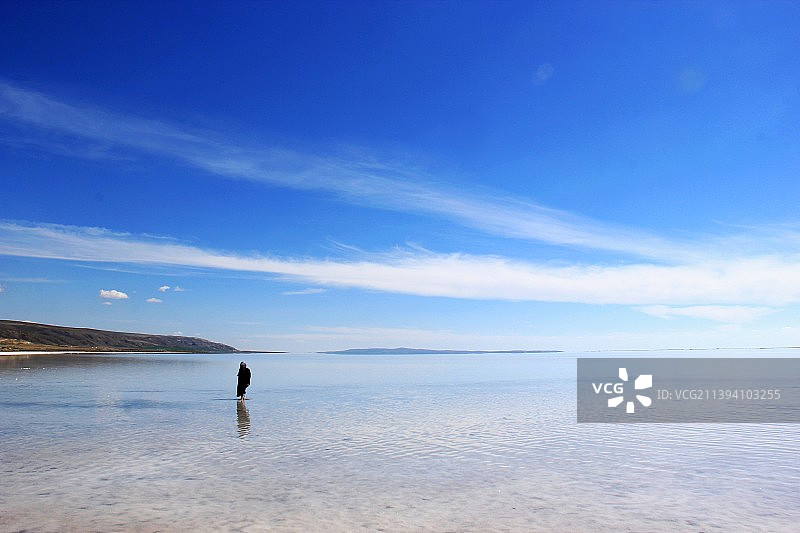盐湖风光图片素材
