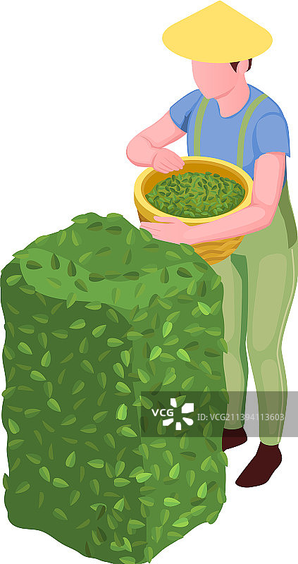 采茶图标图片素材