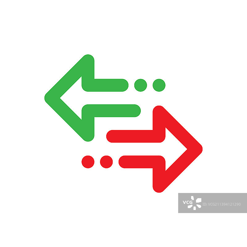 箭头交易概念商业标志设计图片素材