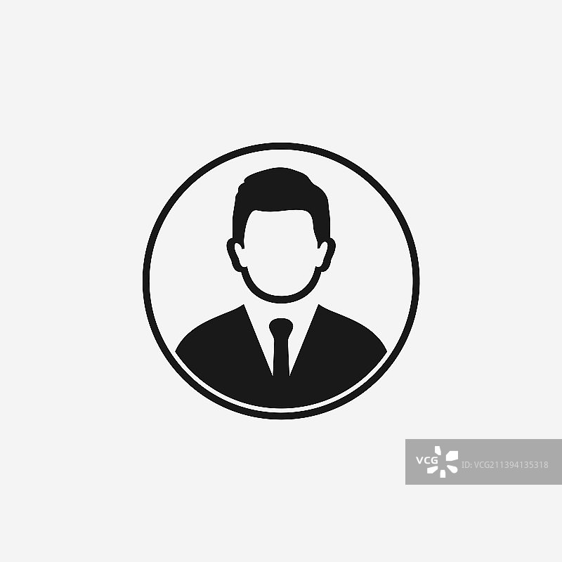 商务头像个人资料图标可编辑EPS符号图片素材