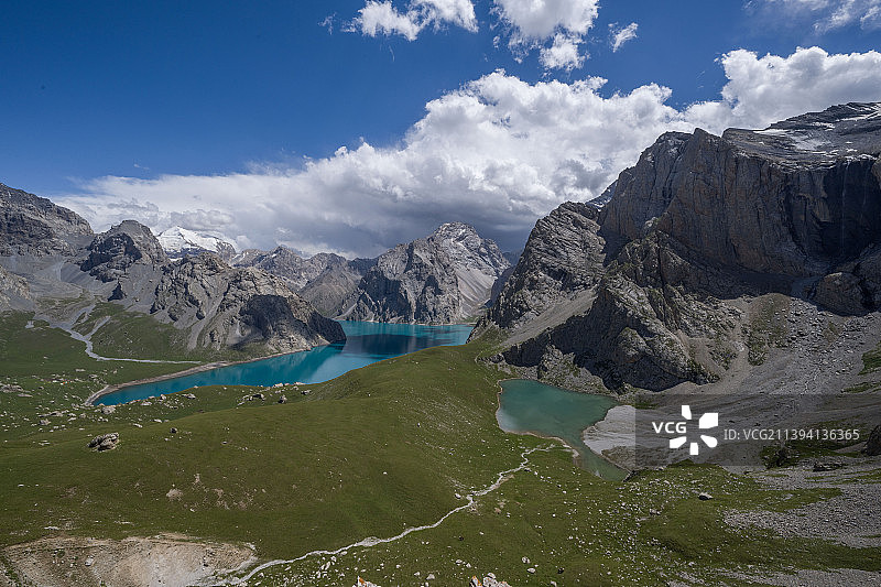 乌孙古道天堂湖图片素材