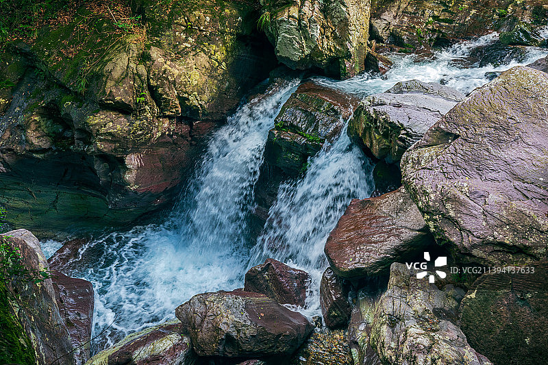 安徽池州仙寓山（62）-七彩玉谷图片素材