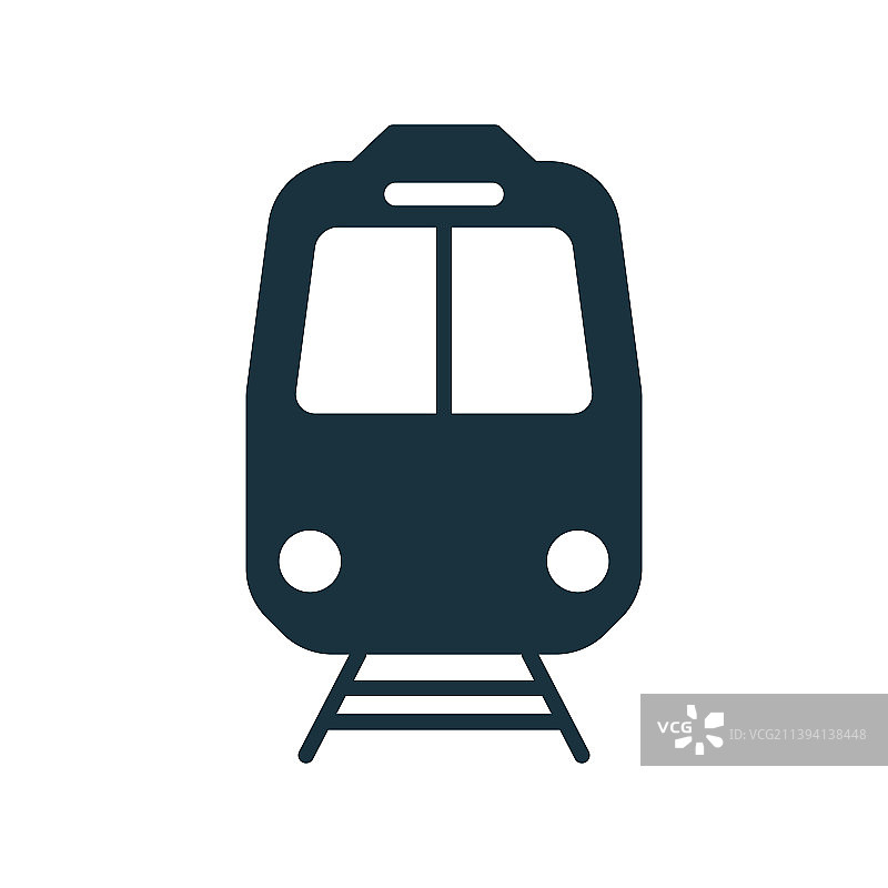 黑色火车轮廓图标火车站标志图片素材