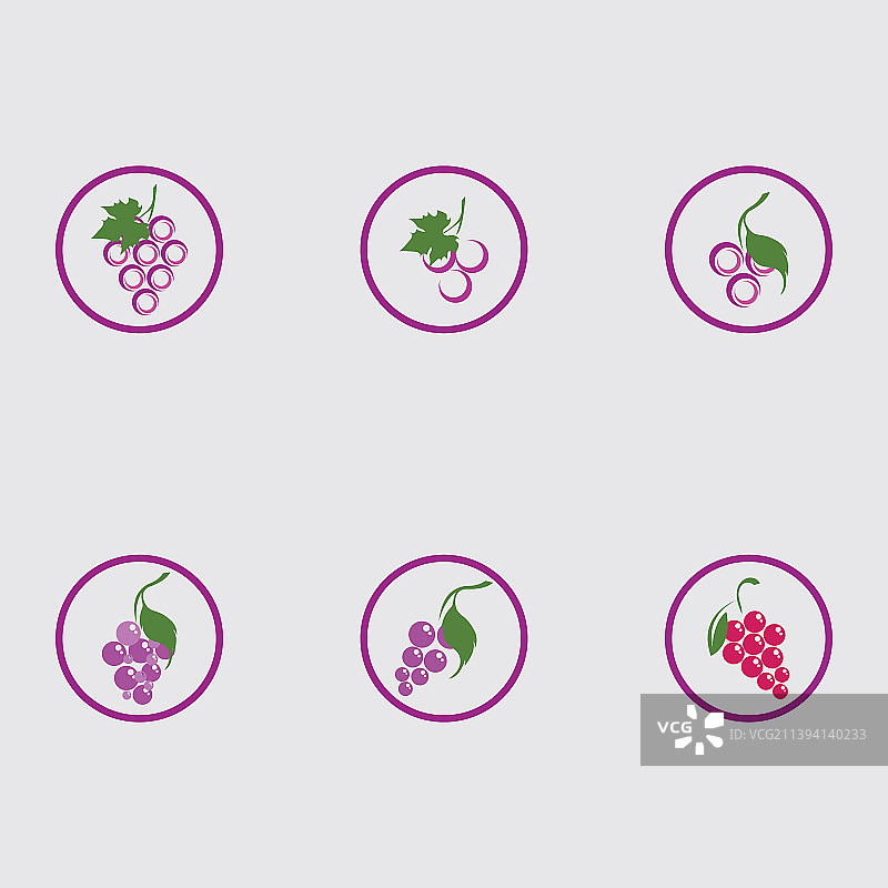 葡萄图标设计图片素材