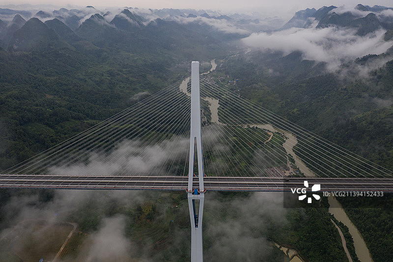 天空之桥。贵州图片素材