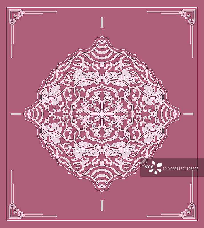 中国风传统花纹图案图片素材