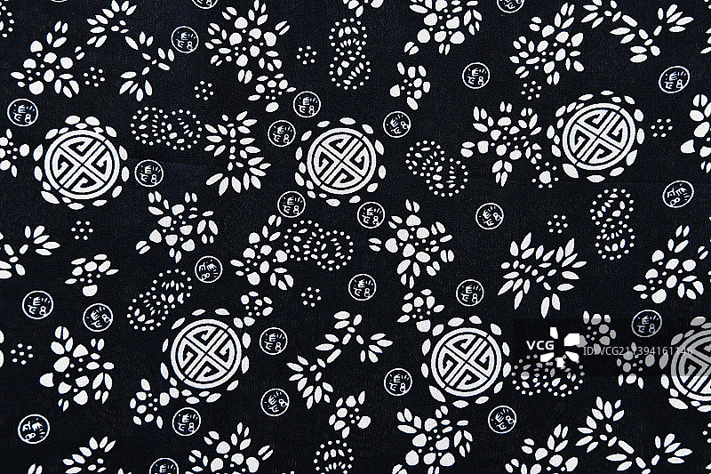 蓝印花布图片素材