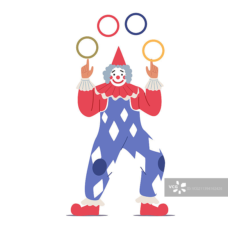 马戏团小丑杂耍表演艺术家图片素材