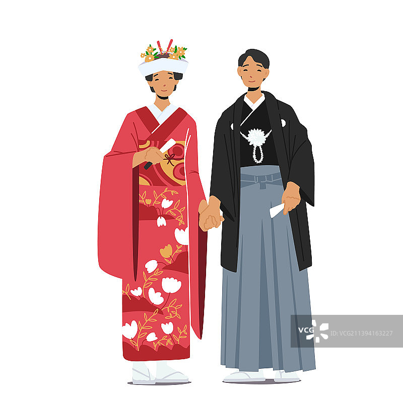 亚洲传统文化婚礼概念图片素材