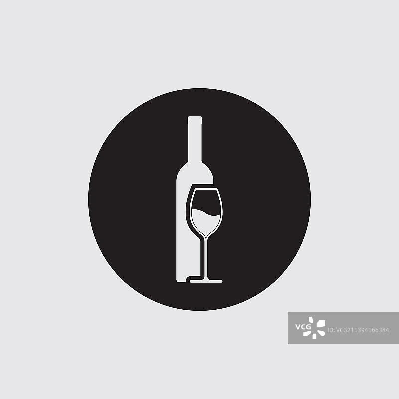 葡萄酒Logo设计模板图片素材