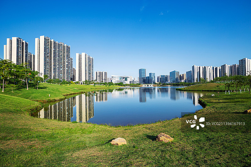 黄埔区中新广州知识城凤凰湖图片素材