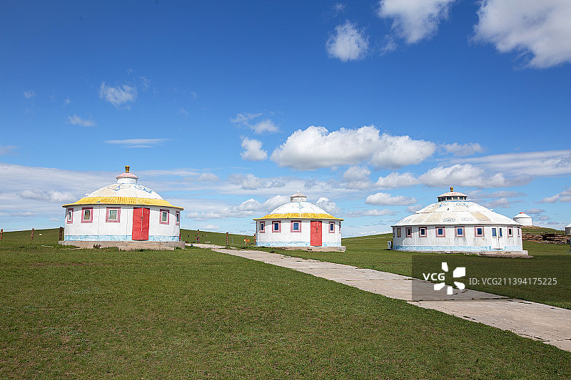 草原蒙古包图片素材