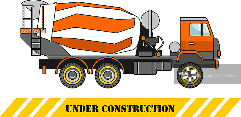 重型水泥搅拌机建筑机械图片素材