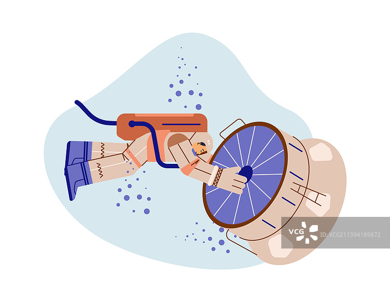 宇航员进行体能测试图片素材