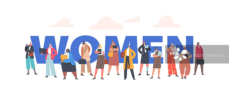 自信女性商务概念图片素材