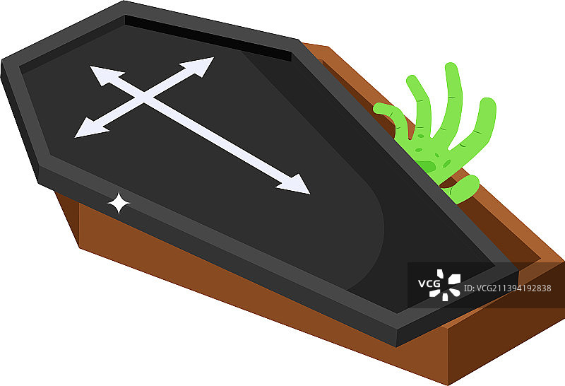 万圣节棺材图片素材