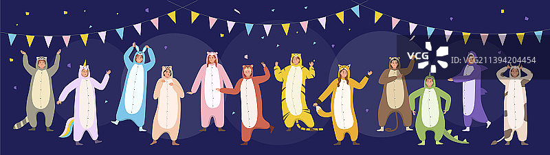 kigurumi聚会背景图片素材