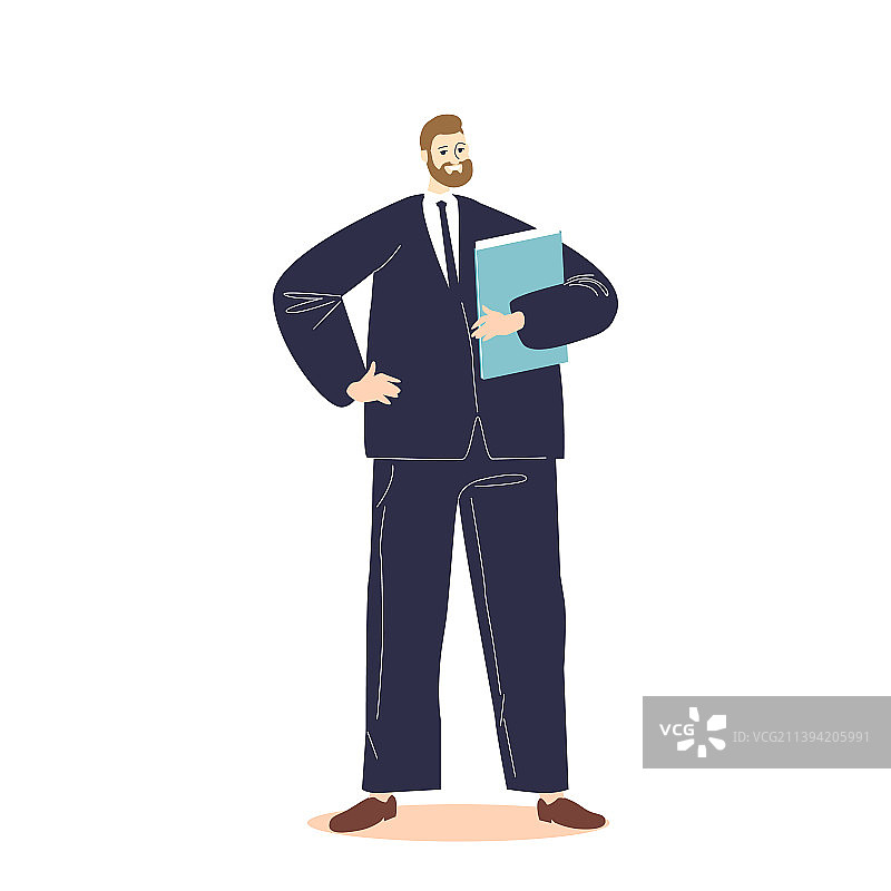 身着正装的成功商人图片素材