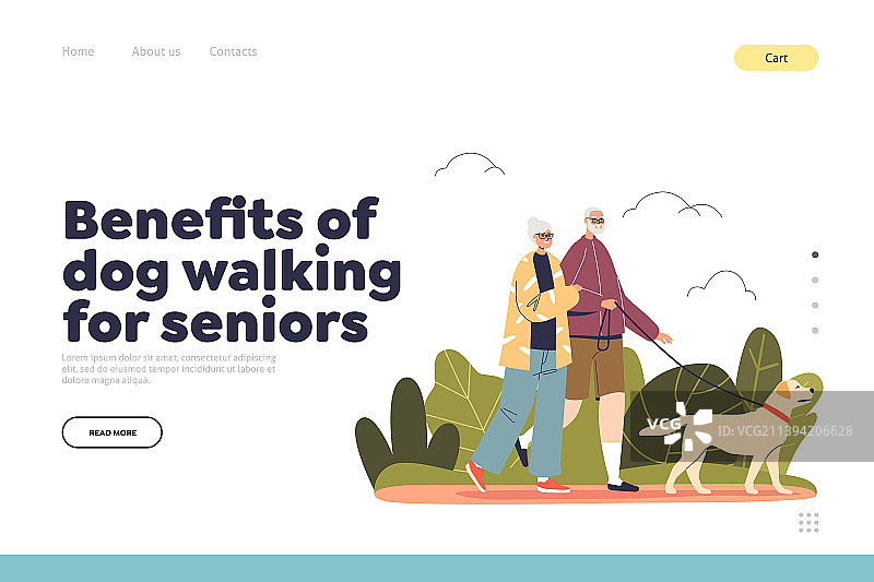 遛狗对老年人的益处图片素材