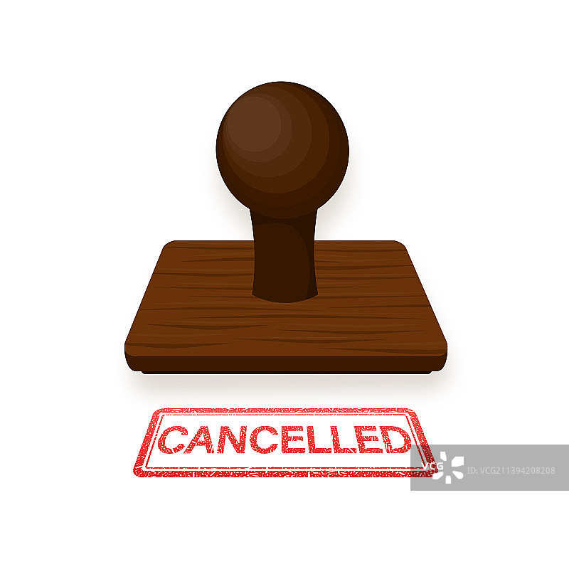 带红色取消印章的纹理banner图片素材