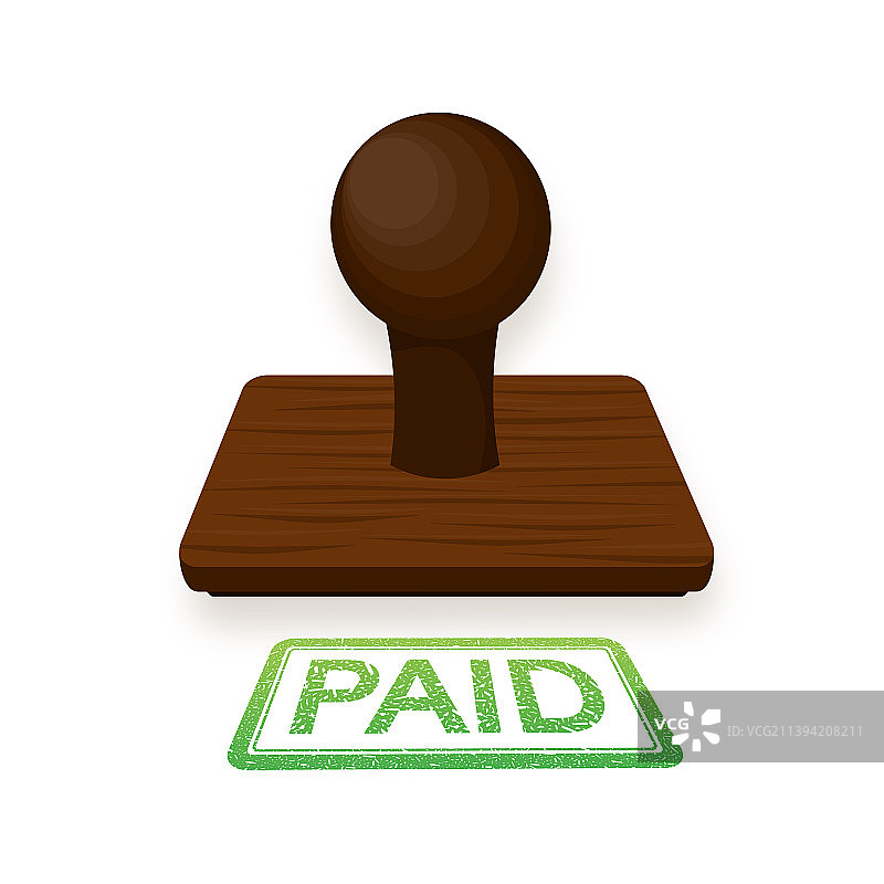 绿色付费印章图片素材