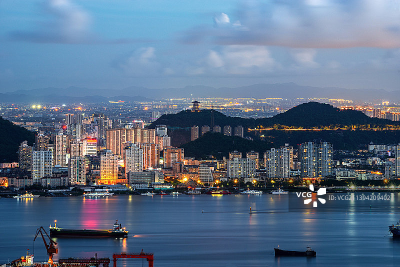 台州湾的夜图片素材