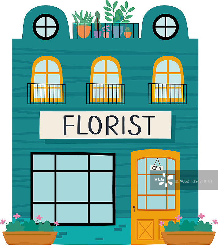 花店门面图片素材