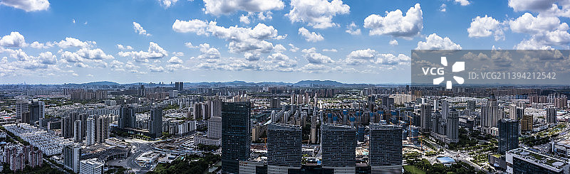 苏州相城区全景航拍图图片素材