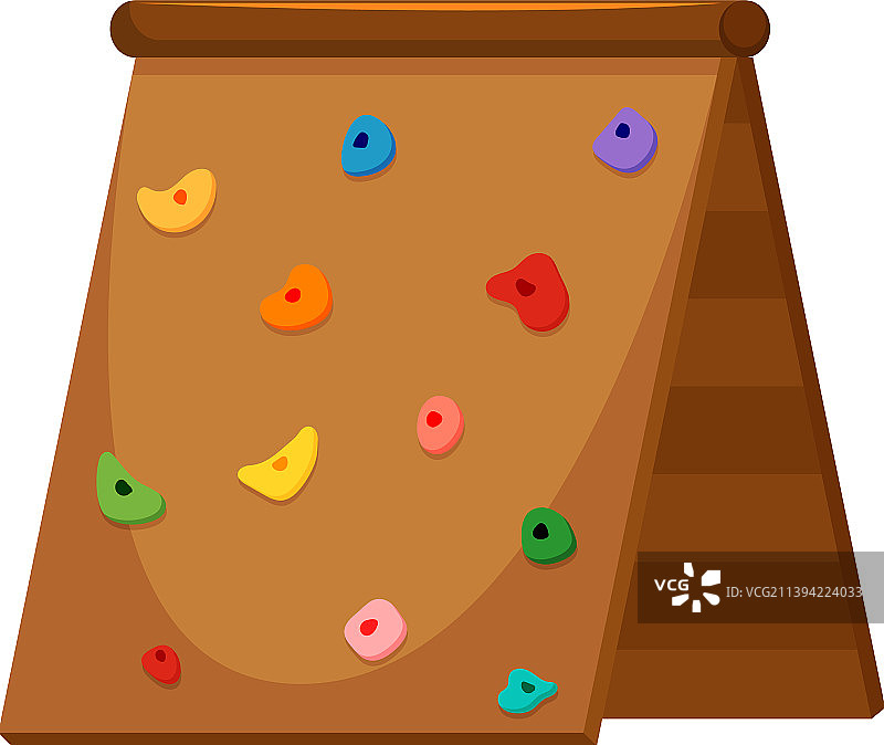 白色背景上的儿童攀岩图片素材