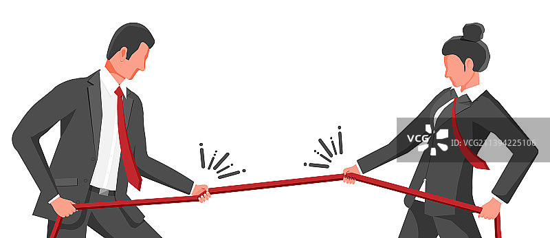 商务人士拔河图片素材