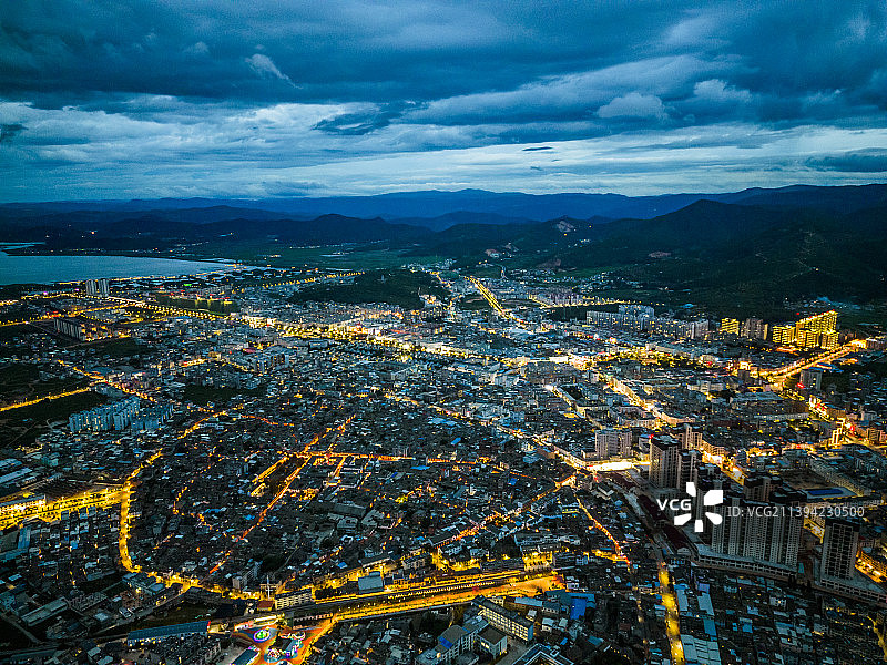 云南省红河州石屏县城市风光图片素材